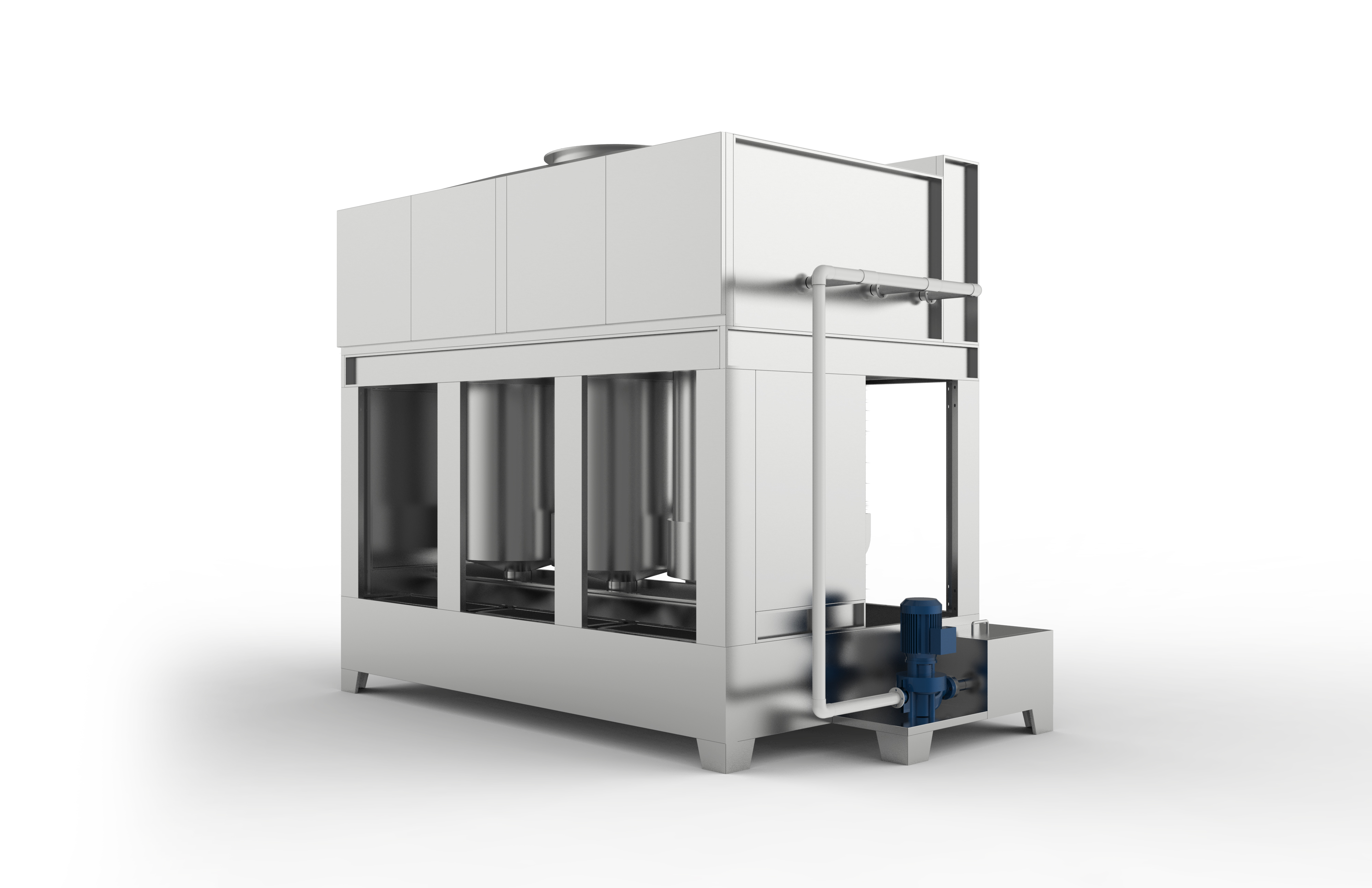Industrial Spray Tower Scrubber process view